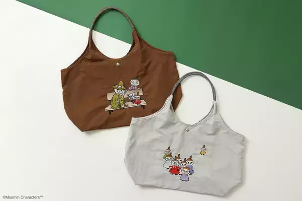 「ムーミン」リトルミイときょうだいたちが、リッチな刺繍でデザイン☆ 軽さと大容量を叶えたトートバッグが登場