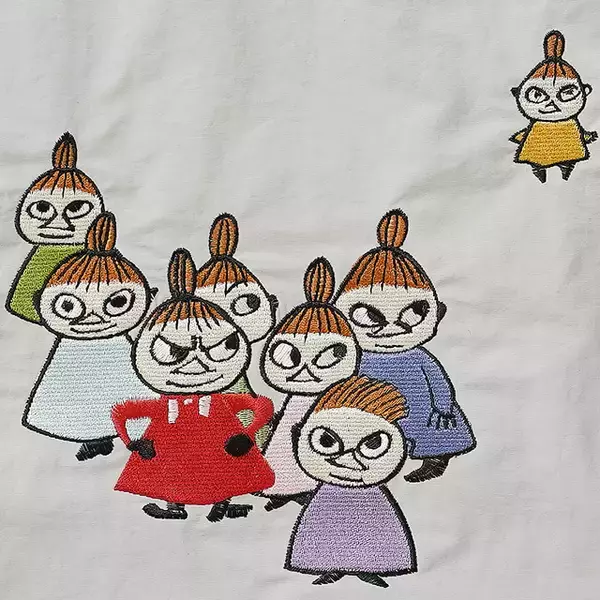 「「ムーミン」リトルミイときょうだいたちが、リッチな刺繍でデザイン☆ 軽さと大容量を叶えたトートバッグが登場」の画像