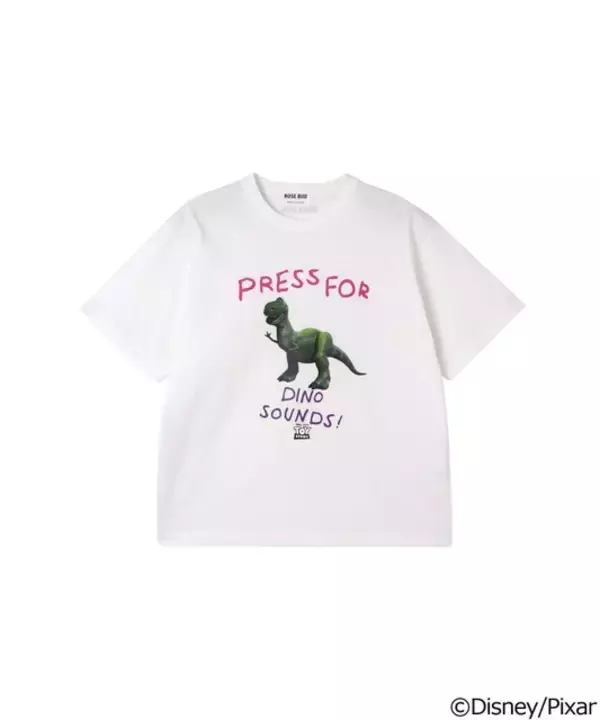 「ウッディ＆バズ＆ジェシーが仲良くデザイン♪ 「トイ・ストーリー」ROSE BUDコレクション登場！ 名シーンTシャツやポーチなど遊び心あふれるアイテムがラインナップ♪」の画像