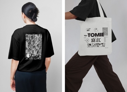 ホラーマンガ家・伊藤潤二、“富江の誘惑”アロマキャンドルや“飛び出す富江”Tシャツも！「WEEK END」コラボ第2弾