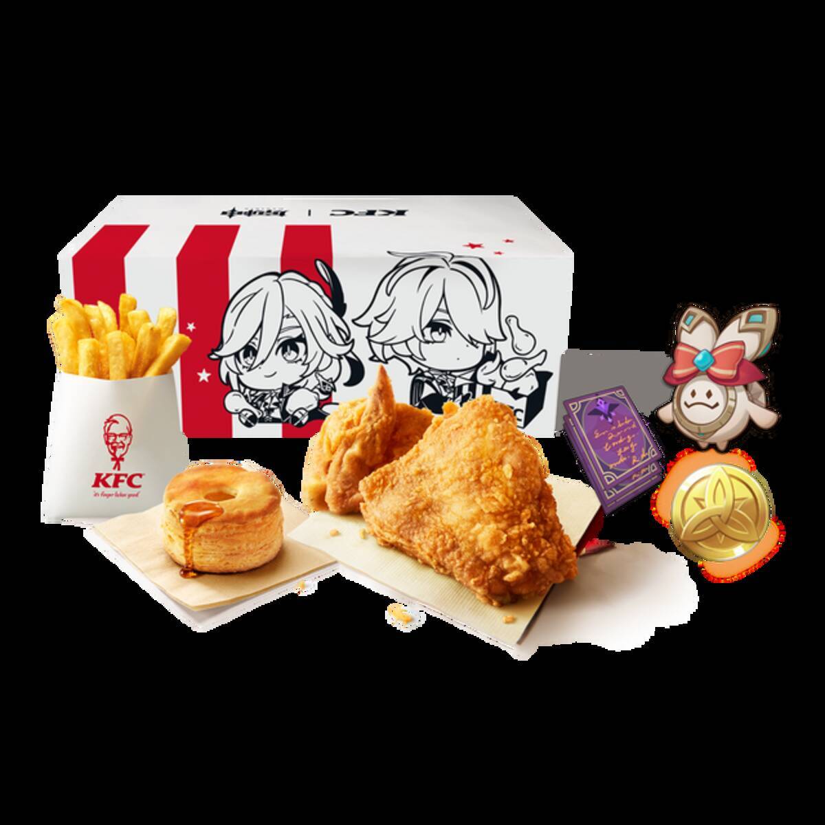 原神」アルハイゼン＆カーヴェと一緒にチキンを食べよう♪ KFCコラボ第 
