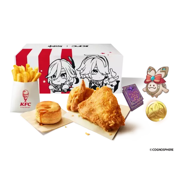 「原神」アルハイゼン＆カーヴェと一緒にチキンを食べよう♪ KFCコラボ第2弾開催！ 限定BOXやゲーム内アイテム、豪華サイン色紙キャンペーンも