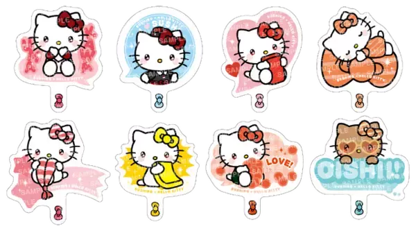 「ハローキティ×スシローの初コラボ！ すしネタをだっこしたキティが可愛すぎる♪ 平成を感じられるグッズも【7月29日～】」の画像