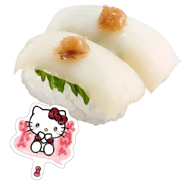 「ハローキティ×スシローの初コラボ！ すしネタをだっこしたキティが可愛すぎる♪ 平成を感じられるグッズも【7月29日～】」の画像
