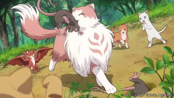 「夏アニメ「猫と竜」母猫は、火吹き竜を我が子として育てることを決意する―第1話先行カット」の画像