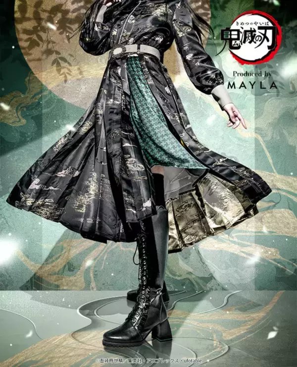 「鬼滅の刃」鬼殺隊の隊服をイメージ！一着で7キャラを楽しめる「MAYLA」ドレスが登場