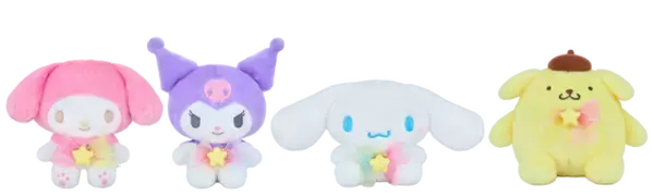 「ポムポムプリン、シナモロールがお星さまになっちゃった!? 「サンリオ」ナムコ限定のオリジナルデザインぬいぐるみ＆マスコットが登場」の画像