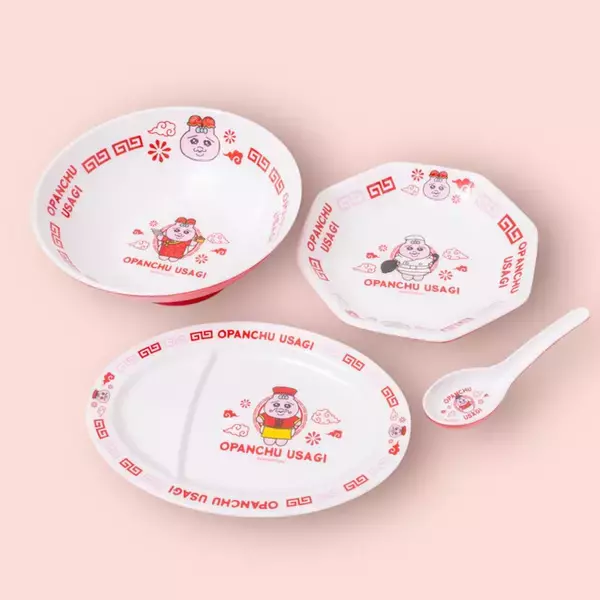 「「おぱんちゅうさぎ」が中華風で登場!? 本格的な中華デザインの食器が26年3月に発売予定！」の画像