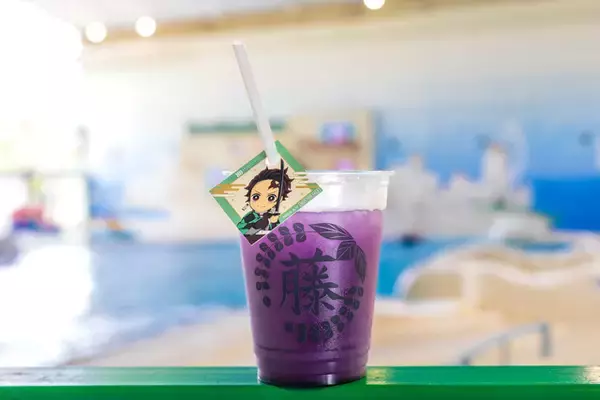 「「鬼滅の刃」義勇＆しのぶさんの温泉浴衣姿が限定グッズに！藤の花ドリンクも♪ ユネッサンコラボまもなく開催【7月18日～】」の画像