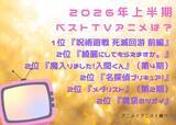 「2026年上半期ベストTVアニメは？ 2位「黄泉のツガイ」「メダリスト2期」ほか5作品が並ぶ大混戦！制した1位は…【#一年の折り返しの日】」の画像2
