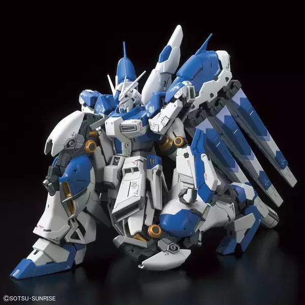 「「RG 1/144 Hi-νガンダム」が抽選販売受付中！「アドヴァンスドMSジョイント」でフィン・ファンネル射撃時の形態を再現」の画像