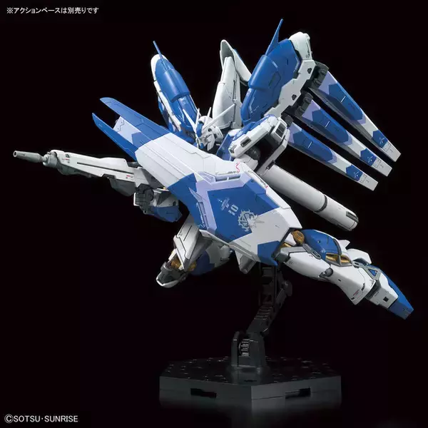 「「RG 1/144 Hi-νガンダム」が抽選販売受付中！「アドヴァンスドMSジョイント」でフィン・ファンネル射撃時の形態を再現」の画像