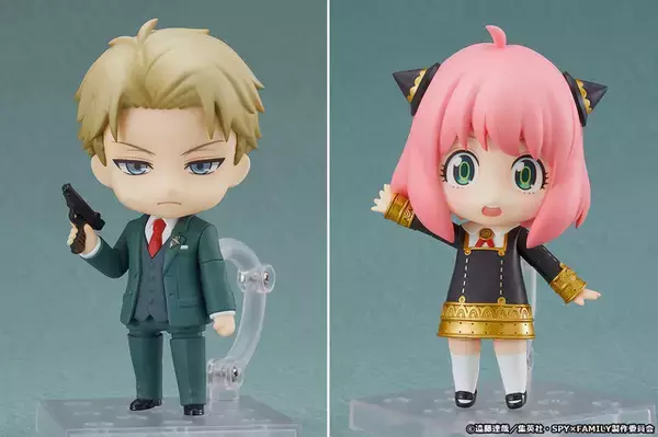 「「SPY×FAMILY」ロイド＆アーニャ、ねんどろいどでフィギュア化！ 下ろした前髪、よゆうのえみ顔など付属パーツも充実」の画像
