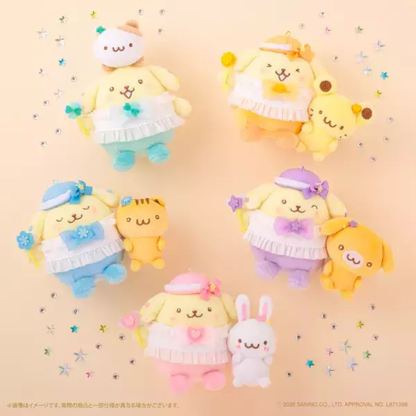 ポムポムプリンがゆめかわ～な“ぬい”に☆赤マントの王様風も似合いすぎ！新グッズが登場【6月12日より受注予約】