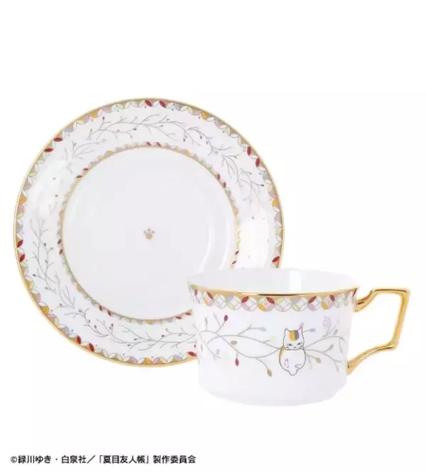 「「夏目友人帳」ニャンコ先生と優雅なティータイム♪　ノリタケコラボで豪華なカップ＆ソーサーに☆」の画像