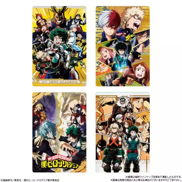 「ヒロアカ」箔押し仕様の歴代キービジュアルなど全36種！カード付きソフトクッキー登場