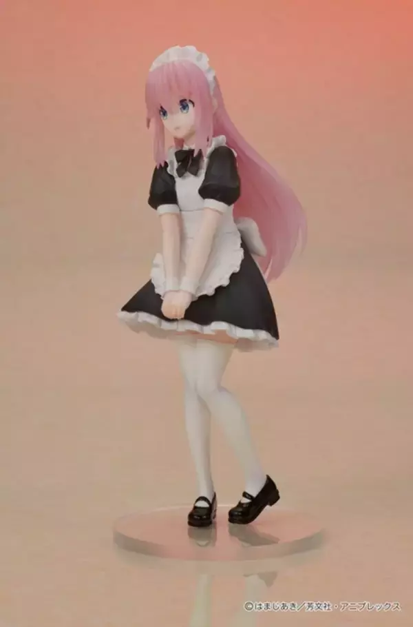 「美味しくなれー…「ぼざろ」メイド姿のぼっちちゃんフィギュアが登場！「美味しくなる呪文」の差し替え用パーツも」の画像