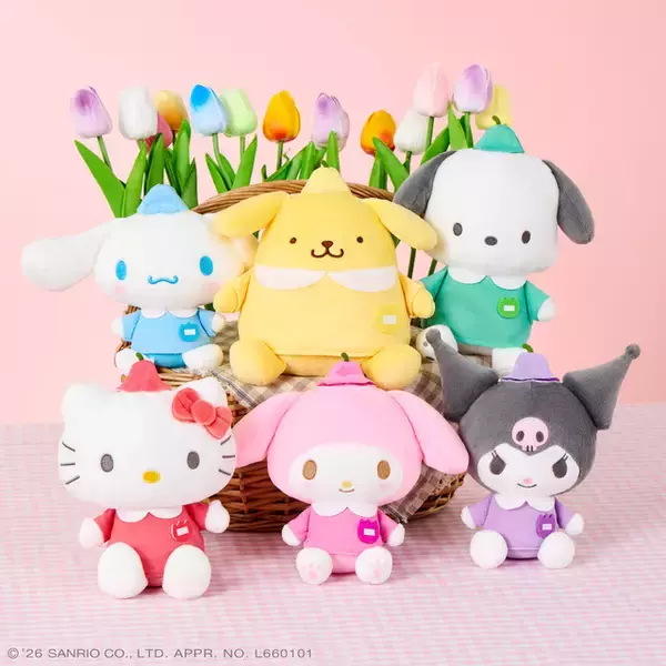 ポムポムプリン、キティがチューリップの妖精に♪「サンリオ」マスコットがナムコ限定景品として登場