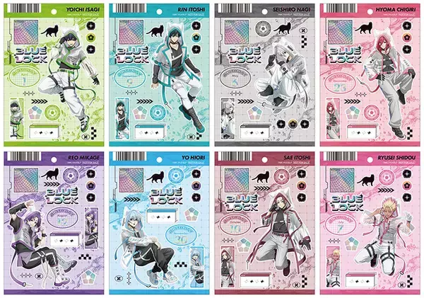 「ブルーロック」潔や凛たちが猫耳×サイバー風衣装に！ 描き下ろしグッズがアニメイトに登場