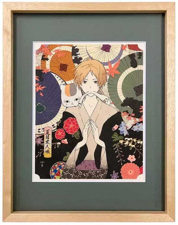 「夏目友人帳」夏目＆ニャンコ先生が浮世絵に!? “和”の彩色で表現する幻想的なジークレー版画・秋風和傘模様が登場