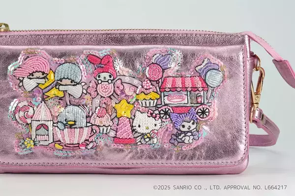 「「サンリオ」キティやキキララの“ゆめかわ”爆発♪ 刺繍表現が贅沢なアイテムが松屋銀座で先行販売」の画像