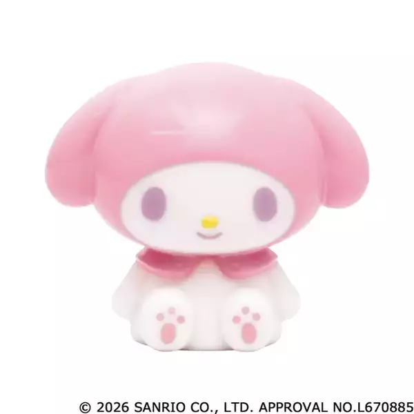 「ゆめかわパステルカラーがメロい♪ マイメロディ、クロミ、マイスウィートピアノがふんわり光るマスコットライトに」の画像