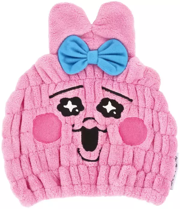 「「おぱんちゅうさぎ」吸水速乾タオルキャップ＆ヘアターバン登場！耳とリボンまで立体的に再現したキュート仕様」の画像