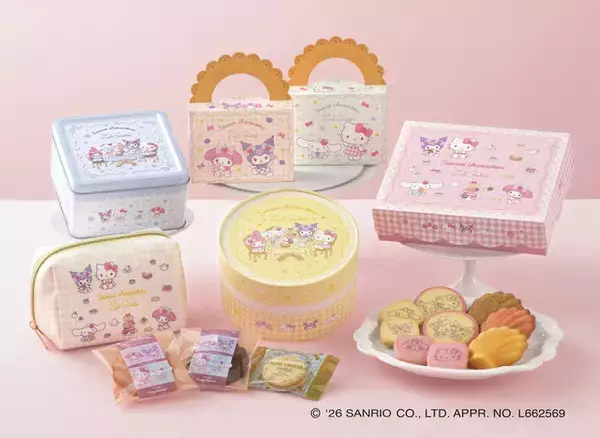 キティ、シナモンたちの限定パケが春爛漫～♪ 「コージーコーナー」コラボでホワイトデーの焼菓子ギフト登場