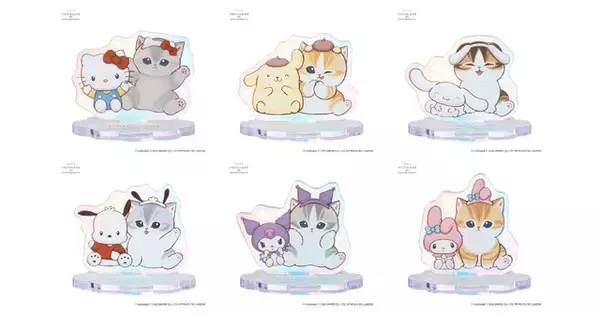 「mofusand ×サンリオ」“遊園地へおでかけ”がテーマ♪淡いパステルカラーのコラボ第3弾アイテムが登場