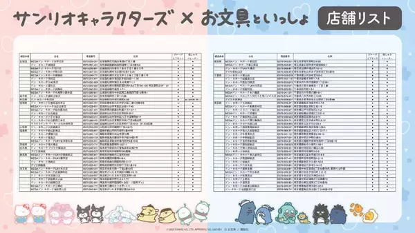 「「サンリオ」×「お文具といっしょ」スペシャルコラボ！ゆるかわイラストが可愛いアパレルアイテムが登場♪」の画像