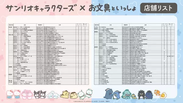 「「サンリオ」×「お文具といっしょ」スペシャルコラボ！ゆるかわイラストが可愛いアパレルアイテムが登場♪」の画像