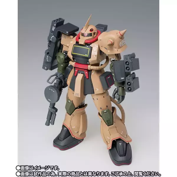 「ザク・デザートタイプ、出撃！ カトキハジメプロデュースのレーベル「G.F.F.M.C」に登場！最初期に発表されたMSVの1機がハイクオリティなフィギュアに」の画像