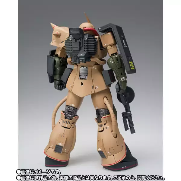 「ザク・デザートタイプ、出撃！ カトキハジメプロデュースのレーベル「G.F.F.M.C」に登場！最初期に発表されたMSVの1機がハイクオリティなフィギュアに」の画像