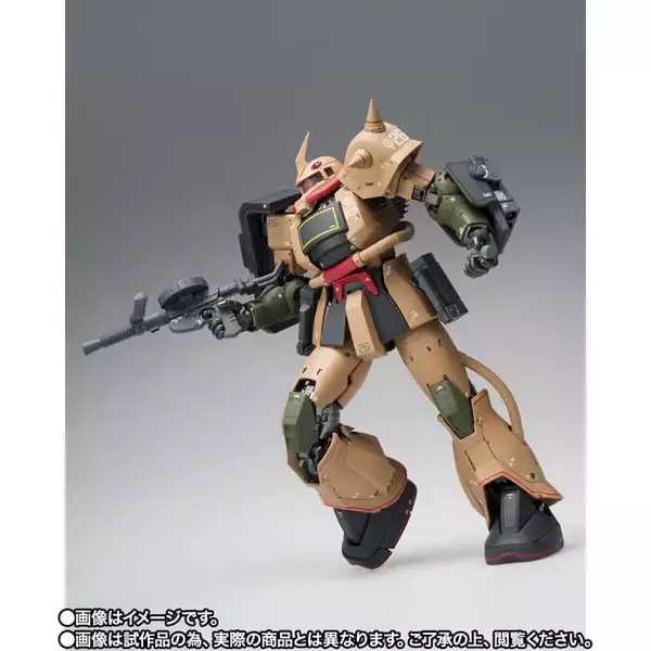 「ザク・デザートタイプ、出撃！ カトキハジメプロデュースのレーベル「G.F.F.M.C」に登場！最初期に発表されたMSVの1機がハイクオリティなフィギュアに」の画像