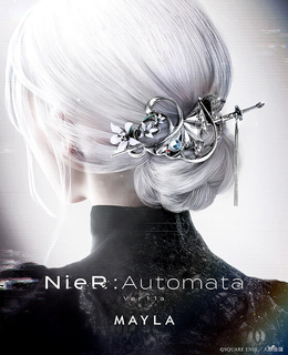 「NieR:Automata」2Bと9Sの想いを髪に…！“貴女と共に戦えて光栄でした”セリフも刻印　「MAYLA」ヘアアクセサリー