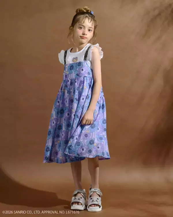 「「サンリオ」日焼けキティ×サマーフラワーがかわいい♪ 子ども服ブランド「ANNA SUI mini」から新作アパレル登場！」の画像