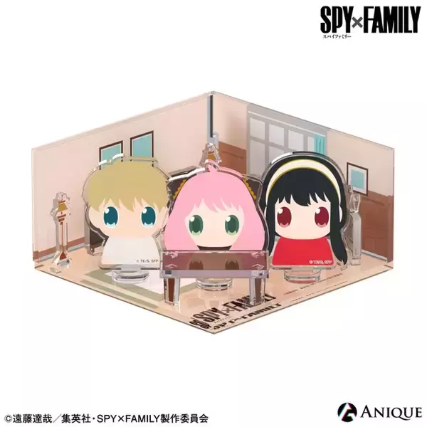「「SPY×FAMILY」ロイド＆アーニャ＆ヨルをポップにデフォルメ♪ アクリルジオラマ・フィギュアが登場」の画像