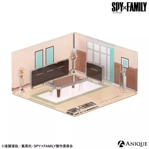 「「SPY×FAMILY」ロイド＆アーニャ＆ヨルをポップにデフォルメ♪ アクリルジオラマ・フィギュアが登場」の画像