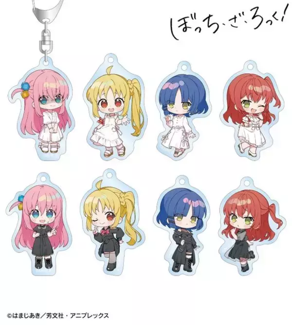 「「ぼざろ」ぼっちちゃん達が白＆黒ワンピ姿に♪ キュートorクール…どっちがお好き？上倉エク描き起こしイラストがグッズに」の画像