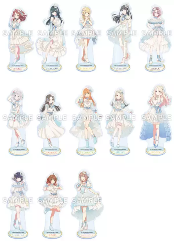 「白と青のドレスに身を包んだ13人のアイドル♪ 絶対に欲しい！ 学マス×ローソンコラボ 本日（1月6日）よりスタート」の画像