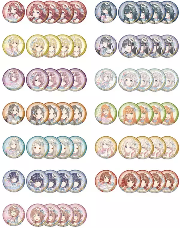 「白と青のドレスに身を包んだ13人のアイドル♪ 絶対に欲しい！ 学マス×ローソンコラボ 本日（1月6日）よりスタート」の画像