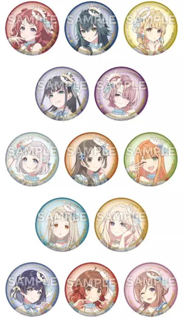 「白と青のドレスに身を包んだ13人のアイドル♪ 絶対に欲しい！ 学マス×ローソンコラボ 本日（1月6日）よりスタート」の画像