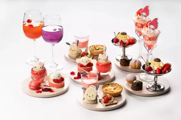 「サンリオの“カワイイ”×大人エレガンスなアフタヌーンティーが誕生♪ 「サンリオ展」コラボで期間限定開催【4月24日～】」の画像