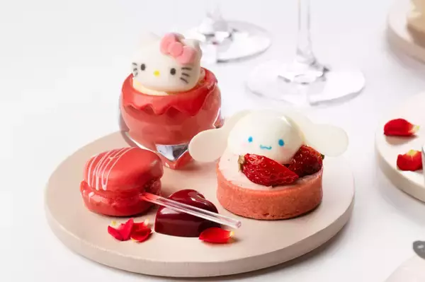 「サンリオの“カワイイ”×大人エレガンスなアフタヌーンティーが誕生♪ 「サンリオ展」コラボで期間限定開催【4月24日～】」の画像