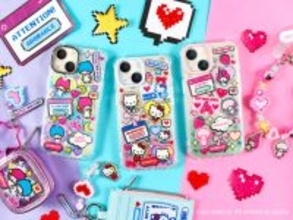 「サンリオ」ドット絵との組み合わせがキュート♪ゲームチックなグッズが登場！モバイルアクセサリーが4月26日より販売開始！