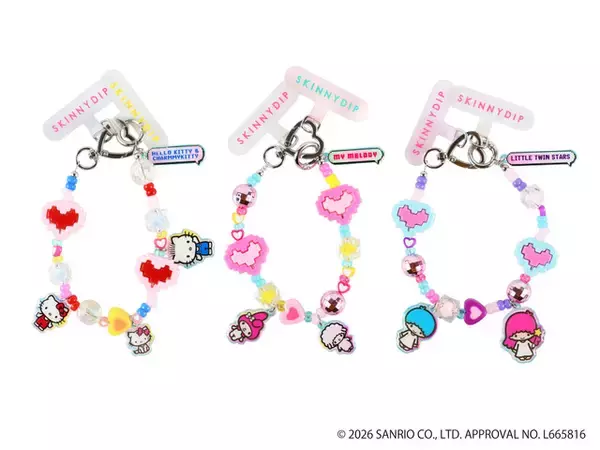 「「サンリオ」ドット絵との組み合わせがキュート♪ゲームチックなグッズが登場！モバイルアクセサリーが4月26日より販売開始！」の画像