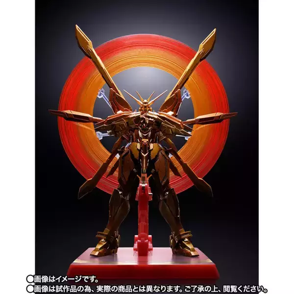 「“見よ、東方は赤く燃えている！”「METAL BUILD ゴッドガンダム（明鏡止水）」が登場！ 明鏡止水発動時をイメージした金色のカラーリングで立体化」の画像
