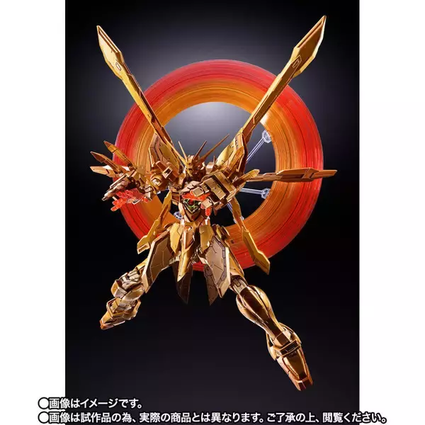 「“見よ、東方は赤く燃えている！”「METAL BUILD ゴッドガンダム（明鏡止水）」が登場！ 明鏡止水発動時をイメージした金色のカラーリングで立体化」の画像