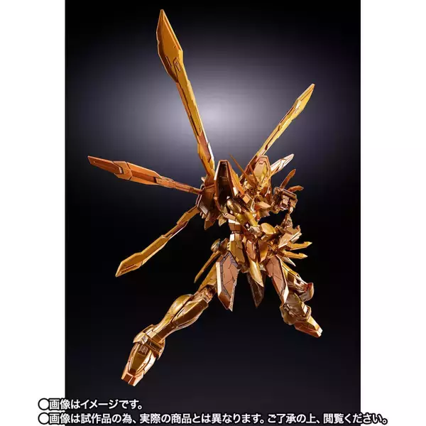 「“見よ、東方は赤く燃えている！”「METAL BUILD ゴッドガンダム（明鏡止水）」が登場！ 明鏡止水発動時をイメージした金色のカラーリングで立体化」の画像