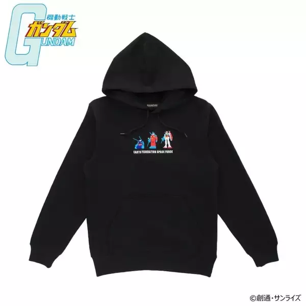 「「機動戦士ガンダム」V作戦のMSが勢ぞろい！ 地球連邦軍＆ジオン公国軍のモビルスーツが描かれたパーカー＆Tシャツが登場」の画像